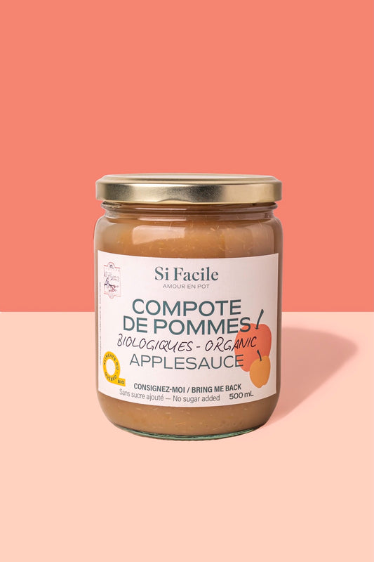 Compote de pommes biologique